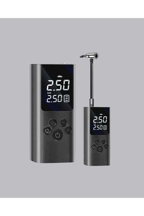 USB Şarjlı Taşınabilir Hava Kompresörü Dijital Ekranlı