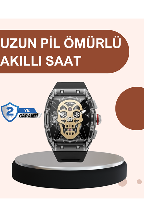 Uzun Pil Ömürlü Akıllı Saat Günlük ve Spor Kullanım