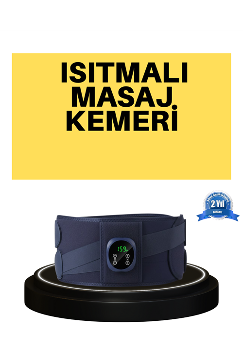 Dijital Ekranlı Isıtmalı Masaj Kemeri Bel Çevresi 100 cm Altı İçin Uygun