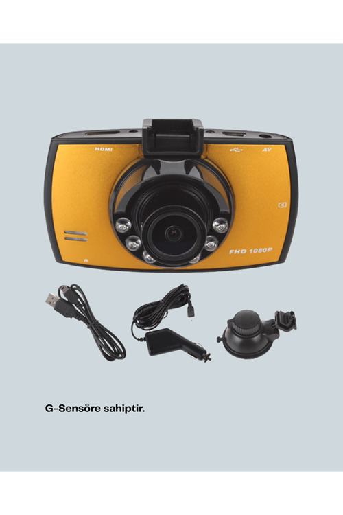 Full HD Araç Kamerası G Sensor Gece Görüşlü Dash Cam