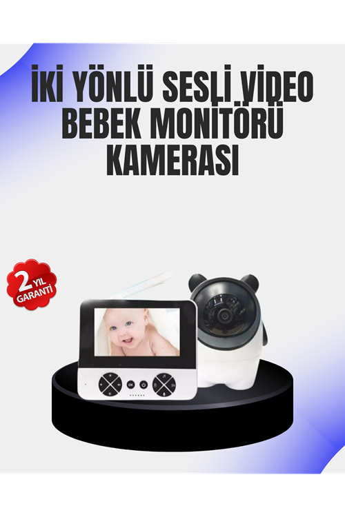 Uzaktan Kontrollü Bebek Kamerası Ninni ve Zoom Özellikli