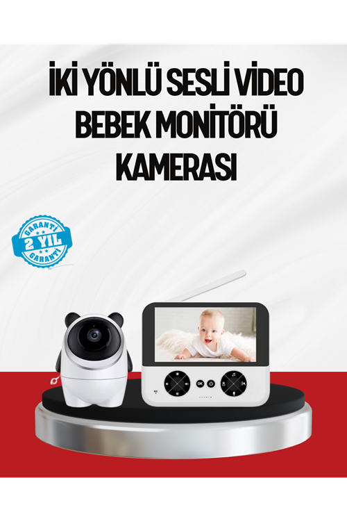Görüntülü Bebek Monitörü 4.3 İnç Ekran ve Sesli İletişim