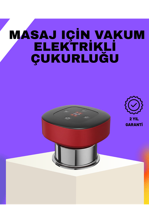 Vakumlu Masaj Aleti Çok Kademeli Emme Isıtmalı Ev Tipi Terapi