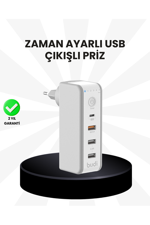 Akıllı Zaman Ayarlı Şarj Cihazı Güvenli ve Enerji Tasarruflu