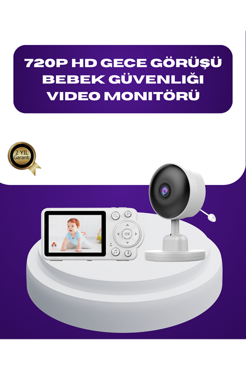 2.8 İnç Ekranlı Bebek Kamerası Gece Görüşlü ve Sesli İletişim