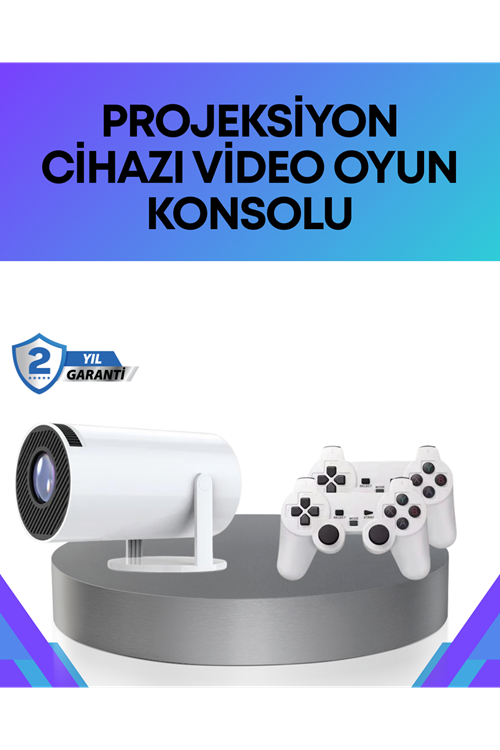 Oyun Konsolu Uyumlu Kablosuz Projeksiyon Cihazı Ev Sinema Deneyimi