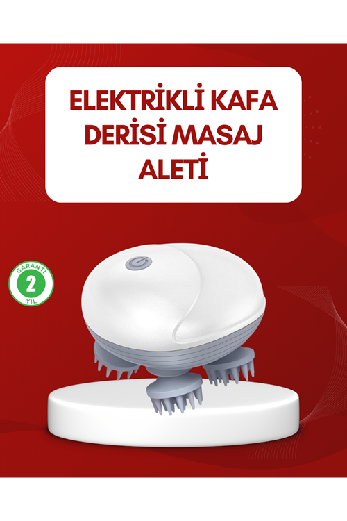Su Geçirmez Elektrikli Kafa Masaj Cihazı IPX7