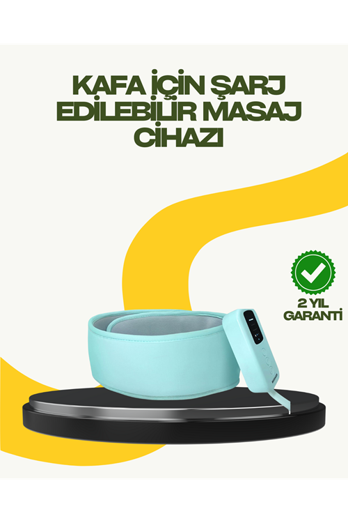 Isıtmalı Baş Masaj Aleti Rahatlatıcı ve Stres Giderici Tasarım