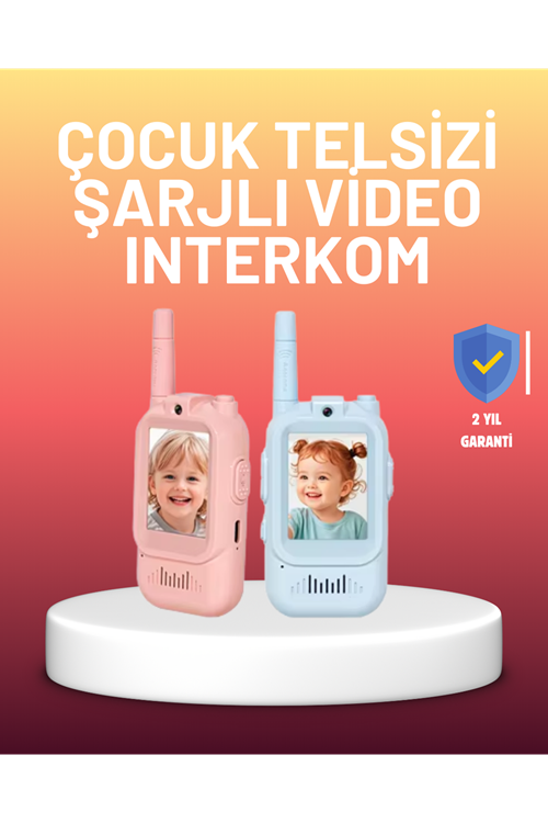 Ekranlı Walkie Talkie Oyuncağı Ses ve Görüntü Destekli