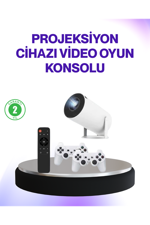 2.4G Kablosuz Destekli Oyun ve Film Projeksiyonu Ev Kullanımı İçin