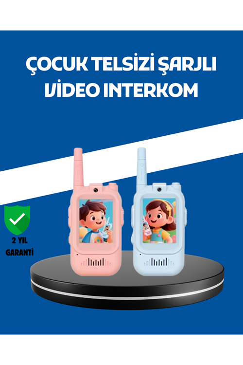 Çocuklar İçin Video Görüşmeli Walkie Talkie Uzun Mesafe İletişim