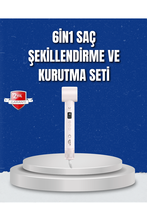 Negatif İyon Teknolojili 6-in-1 Profesyonel Saç Şekillendirici