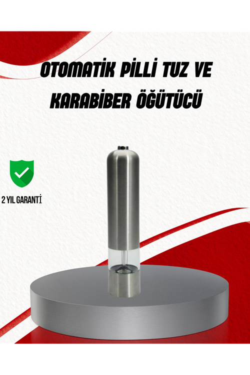 Işıklı Pilli Baharat Değirmeni Taze ve Pratik Öğütme
