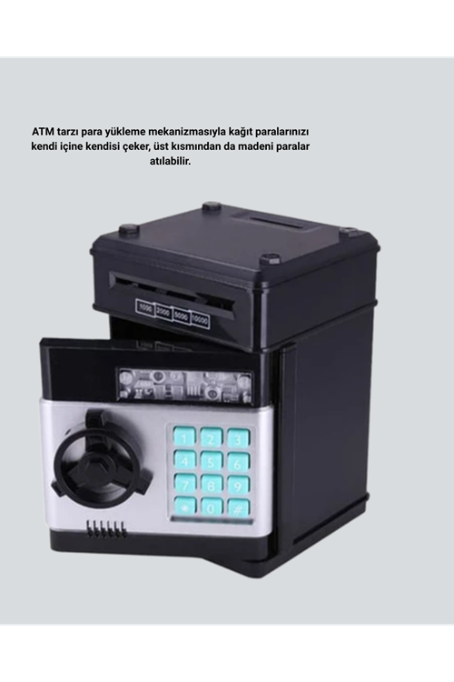 Işıklı Sesli Şifreli ATM Görünümlü Kasa Kumbara