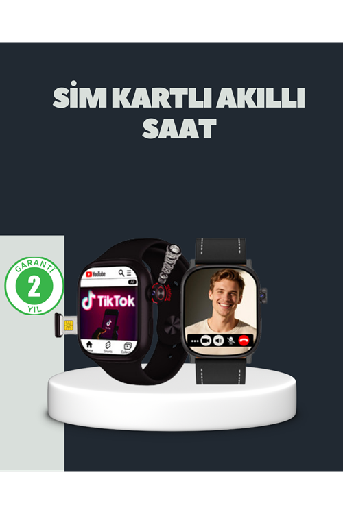 SIM Kartlı GPS Destekli Akıllı Saat Sesli Görüşmeli