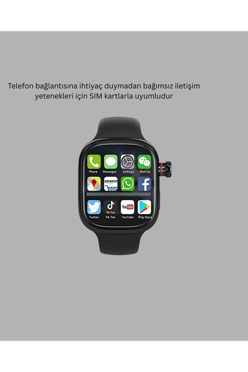 SIM Kartlı GPS Destekli Akıllı Saat Sesli Görüşmeli