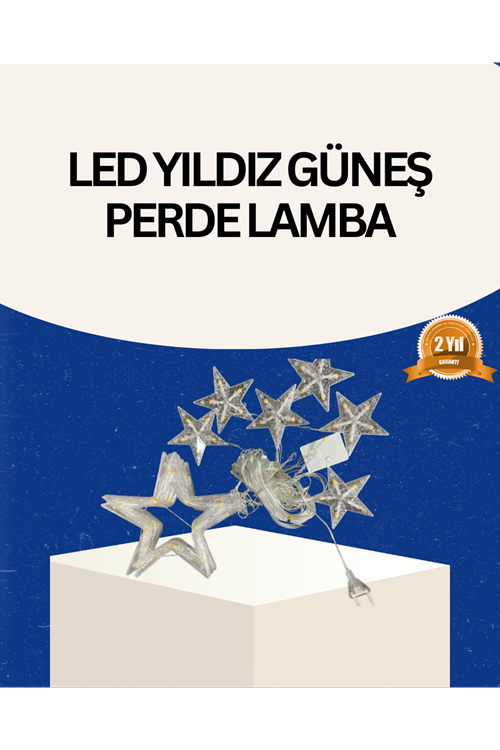 İç Mekan Uyumlu Yıldız Peri Led Perde 3x3 Metre