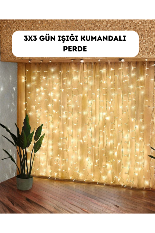 Dekoratif Perde Peri Led Günışığı Renk 8 Fonksiyonlu Işık