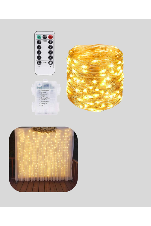 Romantik Ambiyans İçin Uzaktan Kumandalı Günışığı Peri Led