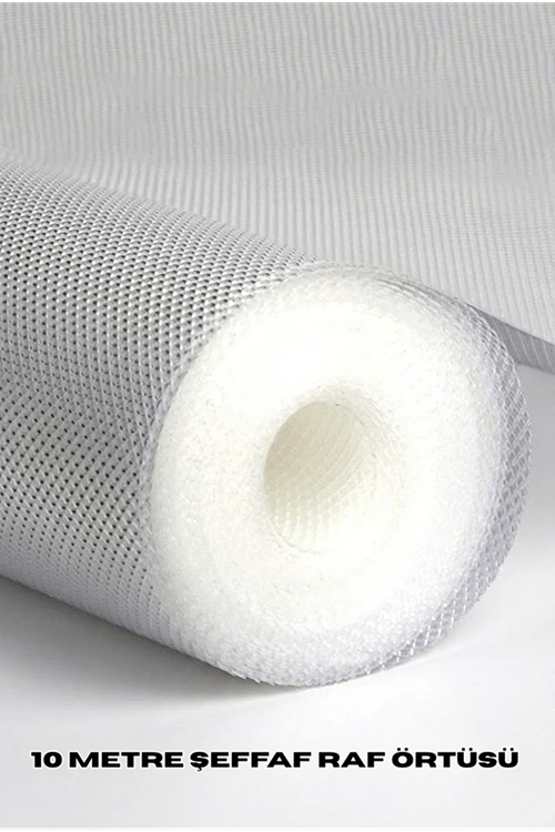 10 Metre Şeffaf Silikonlu Kaymaz Çekmece İçi Düzenleyici