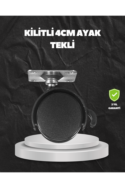 Kilitli 4 cm Evrensel Tekerlek Ayak Tek Adet