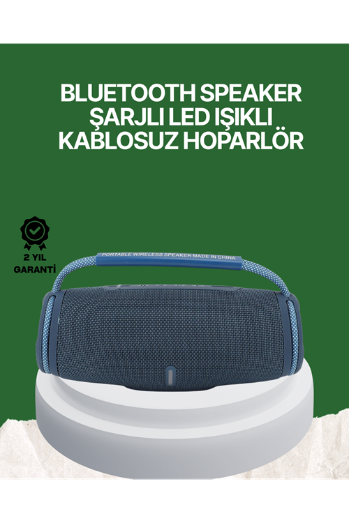 Net Stereo Ses Sunan IPX5 Su Geçirmez Bluetooth Hoparlör