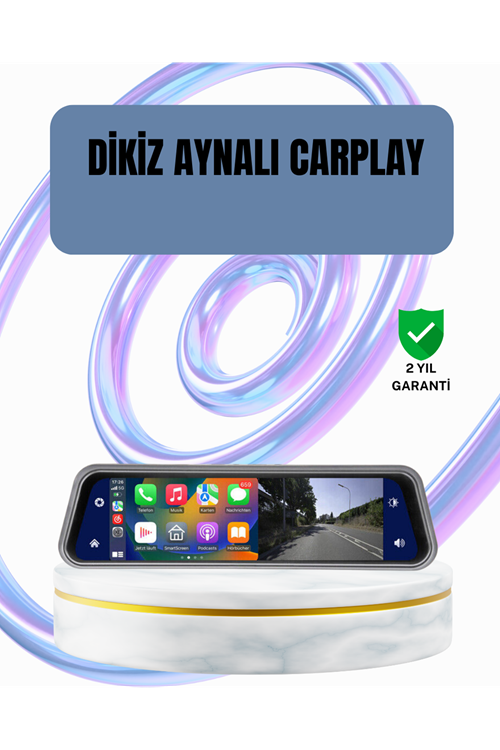 Ön Arka Kameralı Dokunmatik Dikiz Aynası 170° Geniş Açı