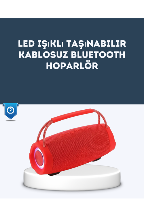 TF Kart ve AUX Destekli IPX6 Suya Dayanıklı Bluetooth Hoparlör