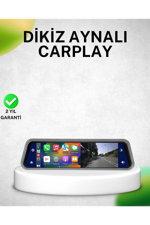 10 İnç Tam Dokunmatik Dikiz Aynası Kamera Ön Arka Full HD