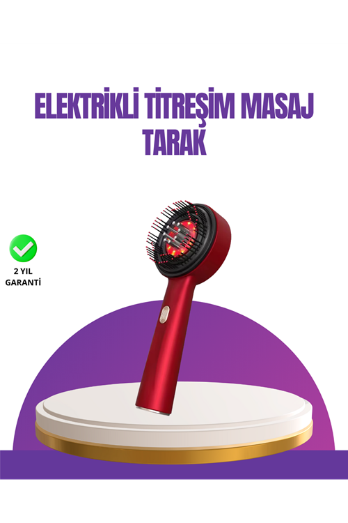 Kırmızı LED Işıklı Saç Derisi Masaj Aleti