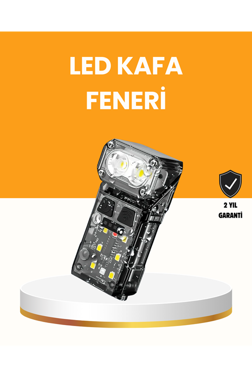 Kamp ve Outdoor İçin LED Far 10 Saat Pil Sensörlü Manyetik