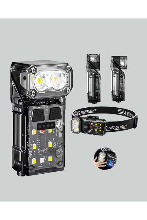 Kamp ve Outdoor İçin LED Far 10 Saat Pil Sensörlü Manyetik