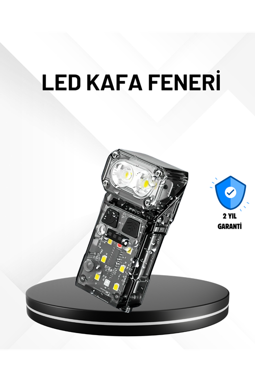 Sensörlü LED Kafa Feneri Şarj Edilebilir Manyetik Eller Serbest