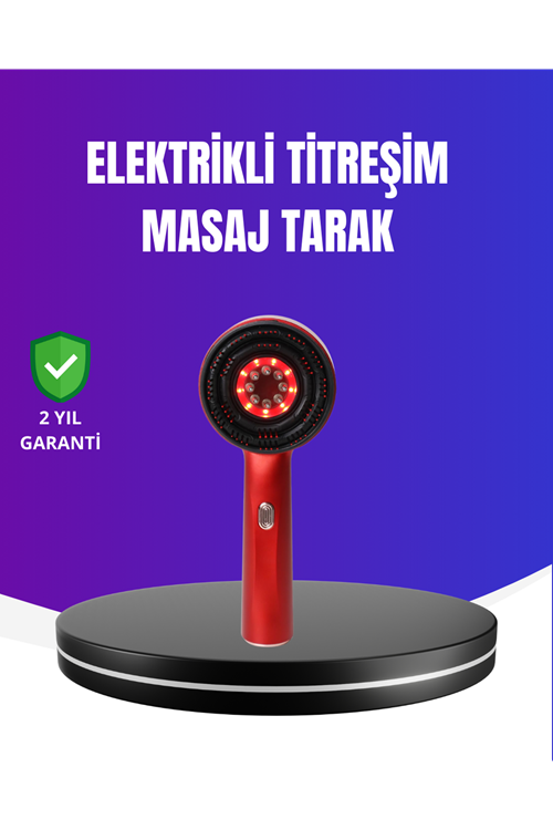 Kırmızı Işık Terapi Özellikli Saç Derisi Masaj Tarak Anti Dökülme