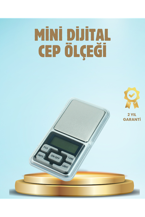 300 Gr Hassas Cep Terazisi Mavi Işıklı LCD Ekranlı