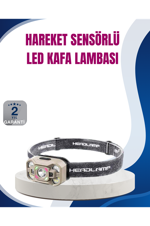Hareket Sensörlü LED Far 45 Derece Ayarlı Şarj Edilebilir