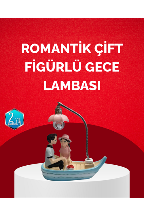 Sevgililer Günü İçin Romantik Çift Figürlü Dekoratif Gece Lambası