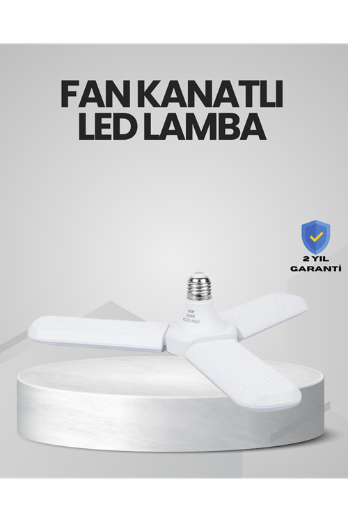 Enerji Tasarruflu LED Ampül 60 Watt 4 Kollu Beyaz Işık