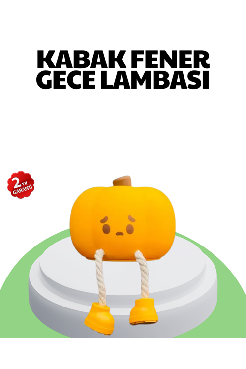 Şarjlı Pumpkin LED Masa Lambası Zamanlayıcılı Dokunmatik