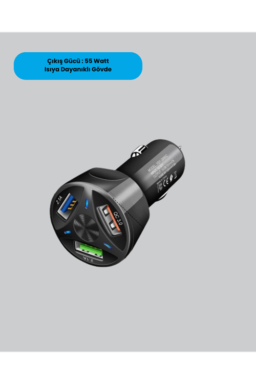 Polygold Quick Charger 55W Araç Şarj Cihazı PD USB C Destekli