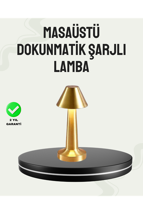 Kablosuz LED Masa Lambası 1800mAh 3 Renk Aydınlatma Dokunmatik