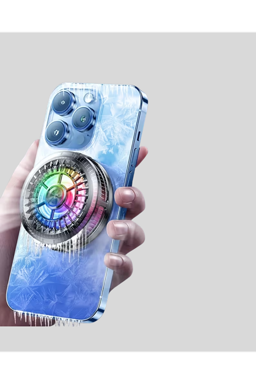RGB Gaming Telefon Fanı Sessiz Soğutucu Tüm Akıllı Telefonlara Uygun