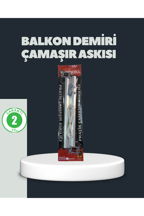 Balkon Demiri Çamaşır Askısı Kare Demirlere Uygun Dayanıklı Tasarım