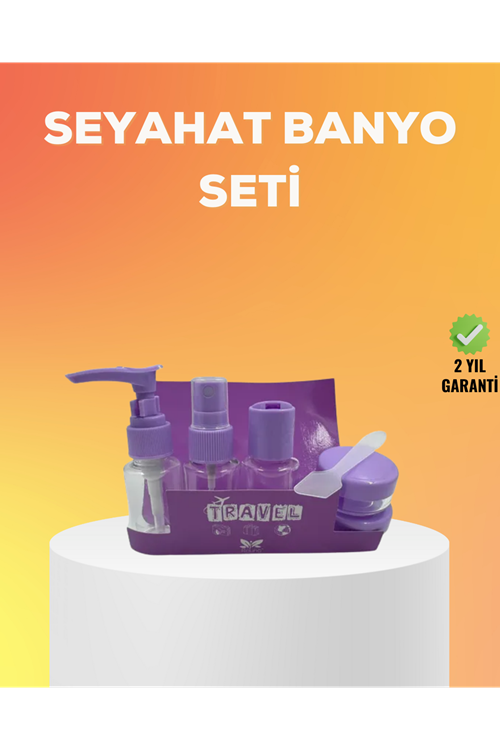 Seyahat Bakım Seti 5 Parça Sızdırmaz Şeffaf Kapaklı 30ml