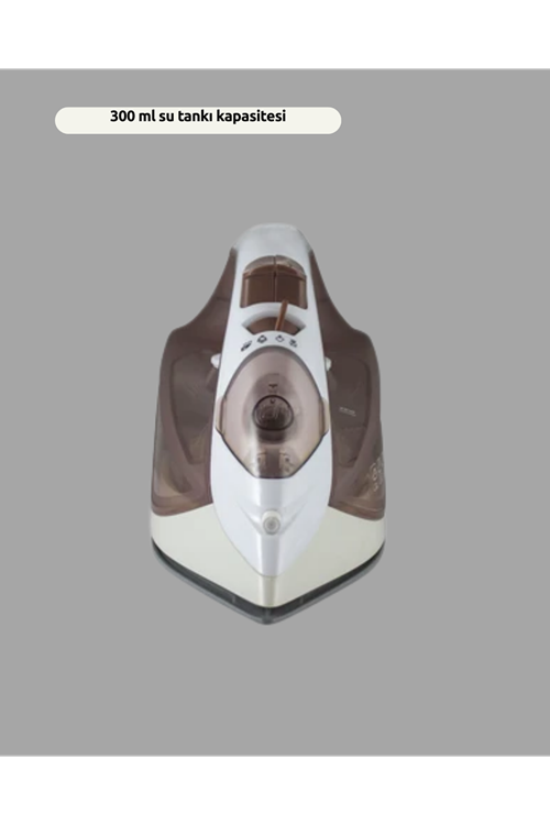 Buharlı Ütü 2200W Kireç Önleyici Self Clean Damlatmaz Kahverengi