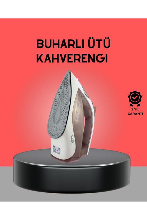 Kahverengi Buharlı Ütü 2200W Sürekli Buhar 120 g Şok Buhar