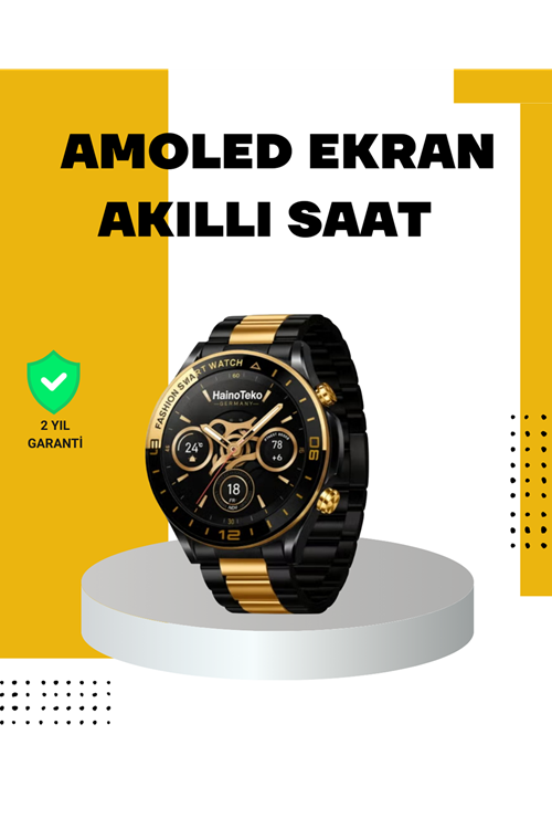 3 Bileklikli Amoled Akıllı Saat Bluetooth Çağrı ve Sağlık Takipli