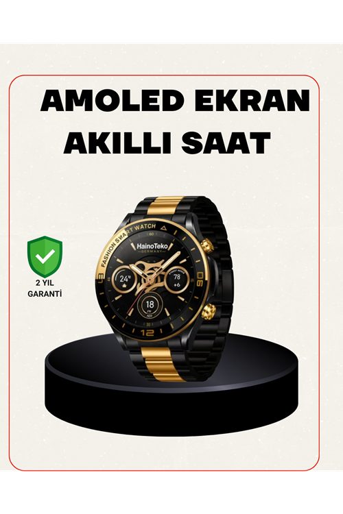 Amoled Akıllı Saat Manyetik Şarj GPS Destekli Spor ve Günlük Kullanım