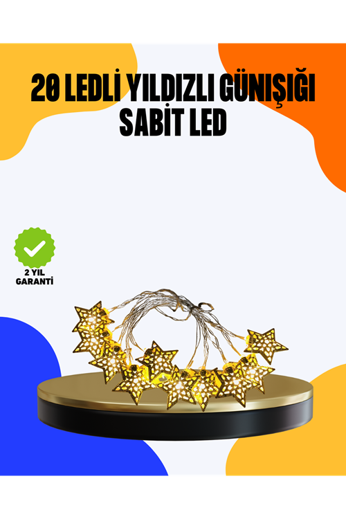 Yıldız Led Işık 5 Metre Dekoratif Aydınlatma Günışığı