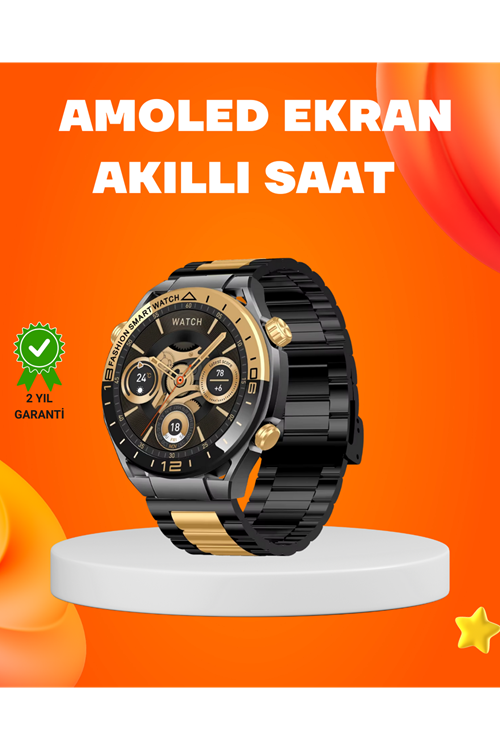 Amoled Akıllı Saat IP67 Su Geçirmez 3 Bileklikli Sağlık Takipli